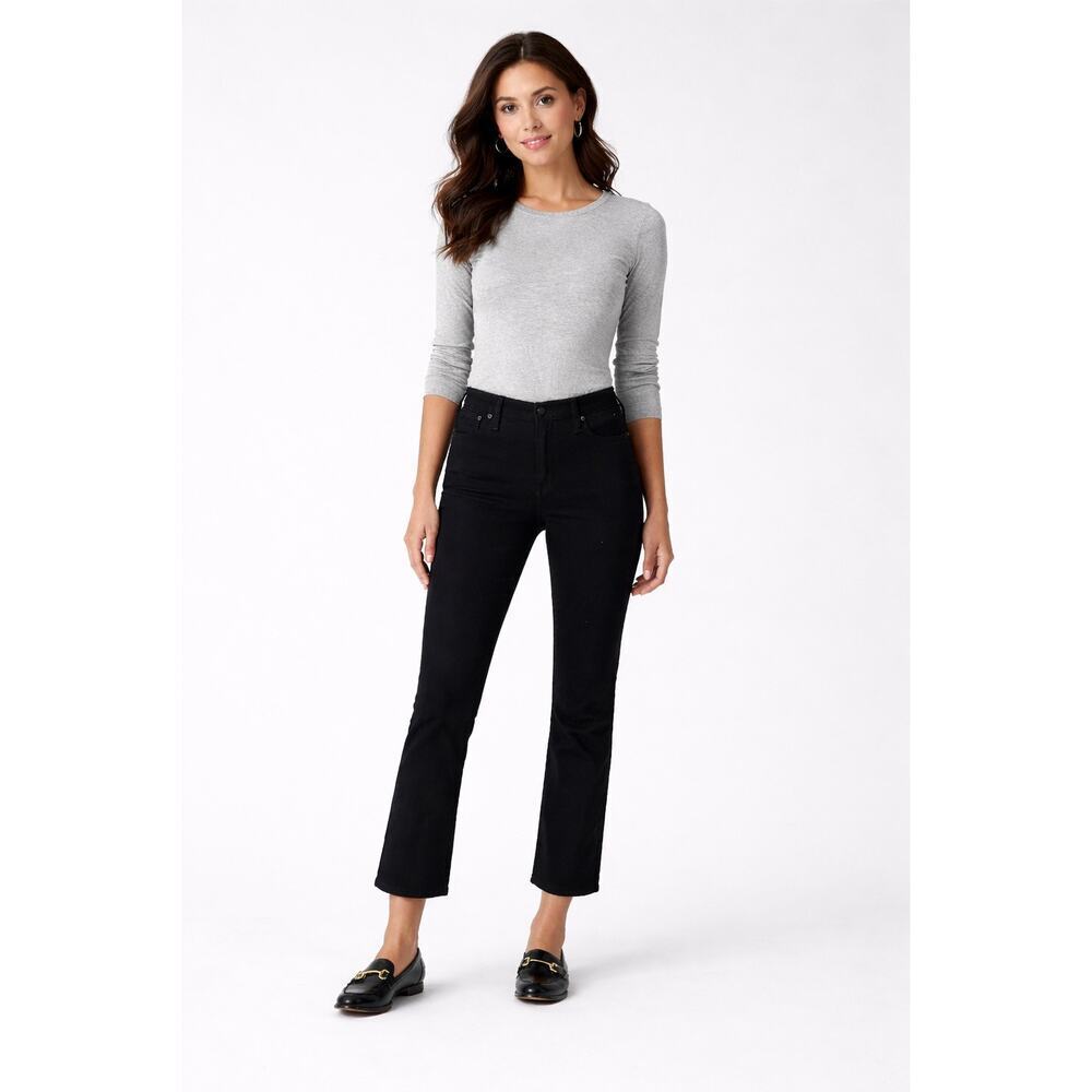 J.Crew Flare crop black jean in all-day stretch Size 30 NWT